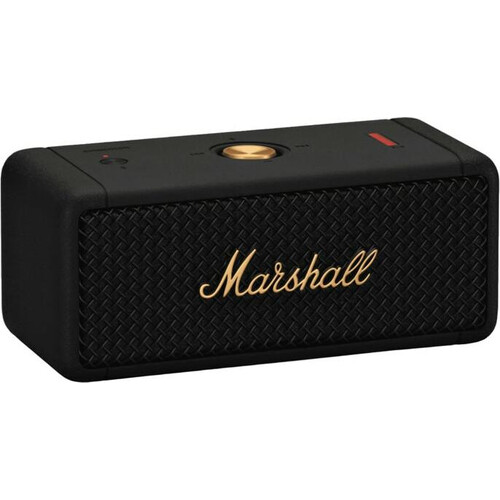Колонка Marshall EMBERTON Black and brass, Цвет: Черный/латунь