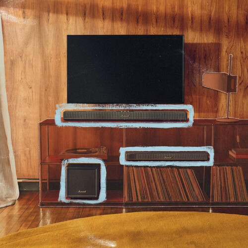 Беспроводной сабвуфер Marshall Heston Sub 200 Black, Цвет: Черный, изображение 5