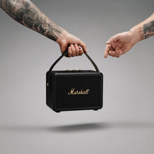 Колонка Marshall KILBURN II Black and brass, Цвет: Черный/латунь, изображение 7