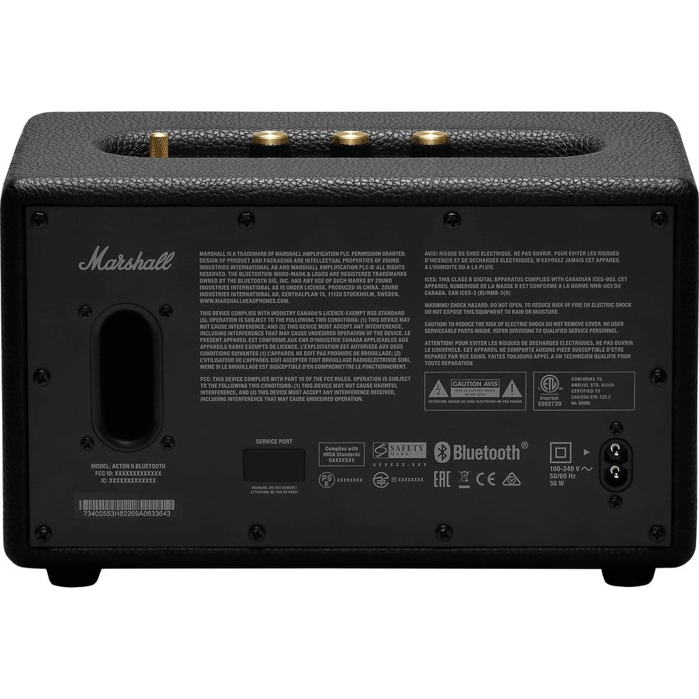 Колонка Marshall ACTON II Black - Покупайте в официальном интернет