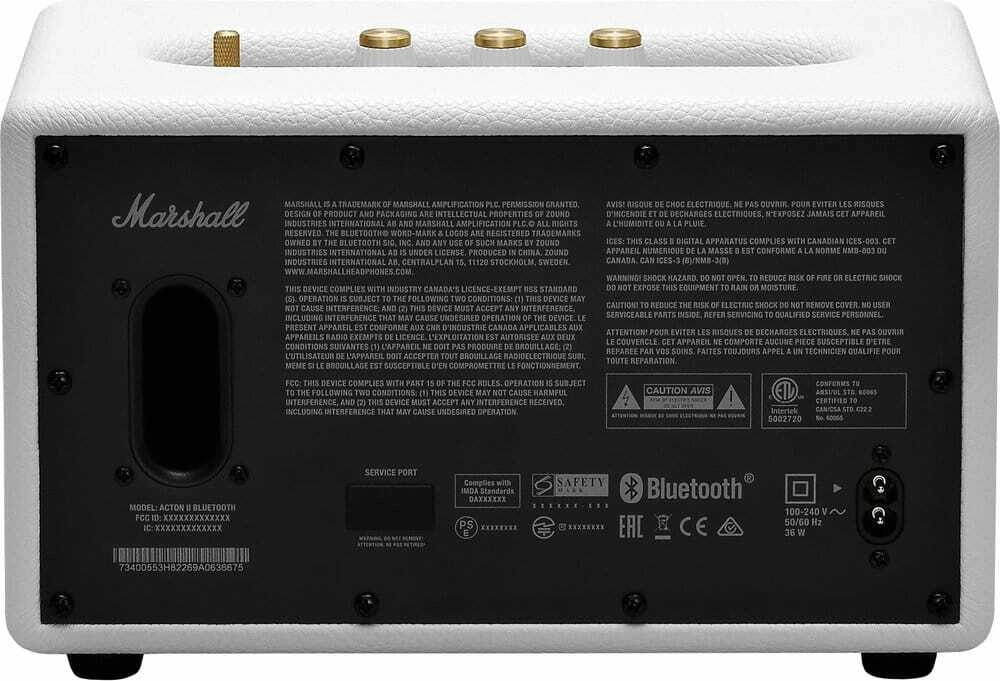 Колонка Marshall ACTON II White - Покупайте в официальном интернет