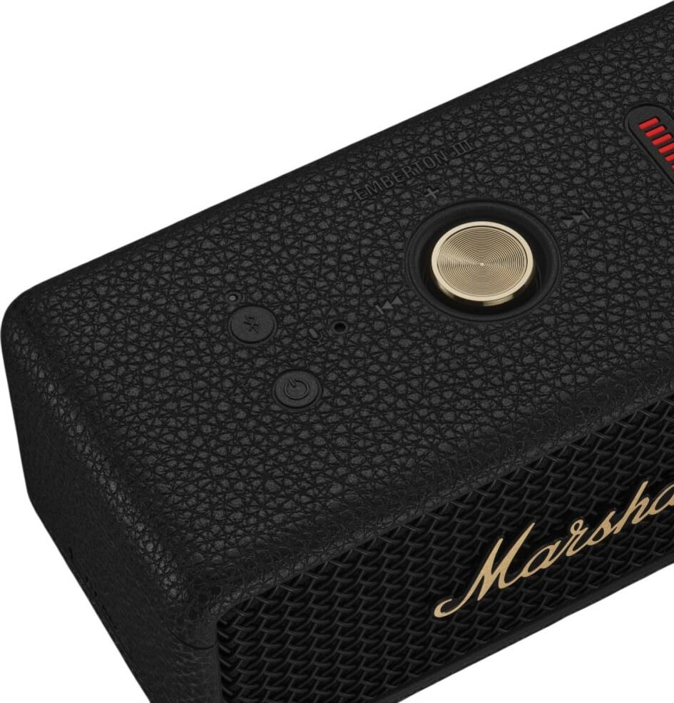 Колонка Marshall EMBERTON III Black and brass - Покупайте в